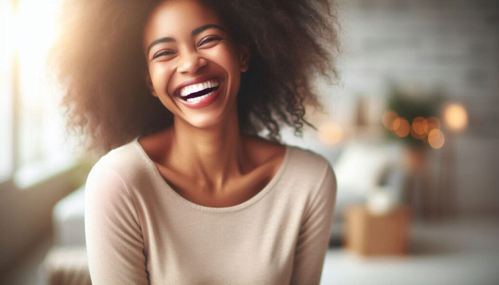 benefícios de sorrir para a saúde